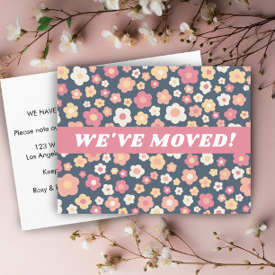Carte Postale DÉPLACEMENT FAIRE-PART Fleurs marguerites Motif PE
