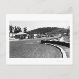 Carte Postale Depoe Bay, Oregon Vue Ville Le Long De La Voie Mar