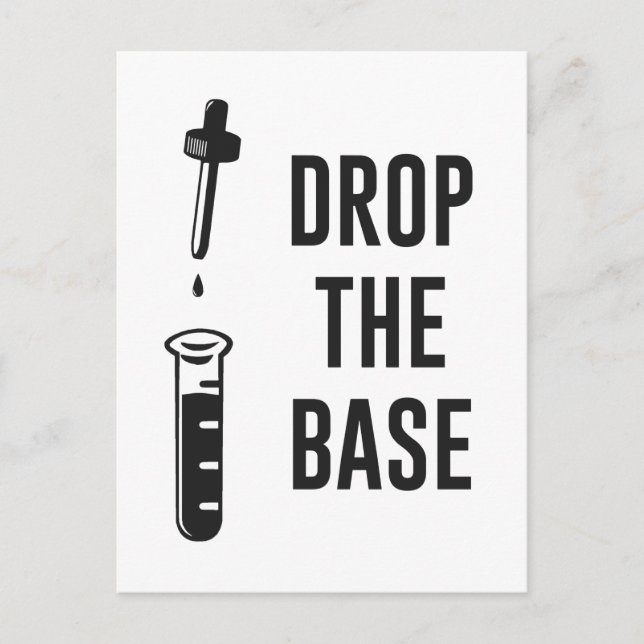 Carte Postale Déposez la base de chimie Bass (Devant)