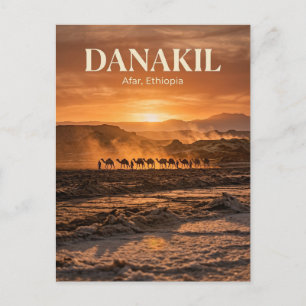 Carte Postale Dépression du Danakil, Mekele, région Afar