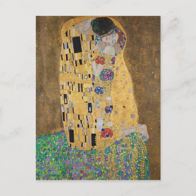 Carte Postale Der Kuss (Liebespaar) Le baiser (amants) 1908 (Devant)