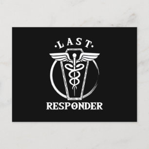 Carte Postale Dernier répondeur Embalmer Funeral Director Job Gi