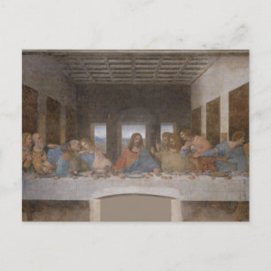 Carte Postale Dernière Cène Leonardo Da Vinci Peinture