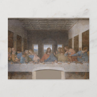 Carte Postale Dernière Cène Leonardo Da Vinci Peinture