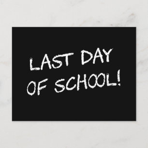 Carte Postale Dernière journée d'école