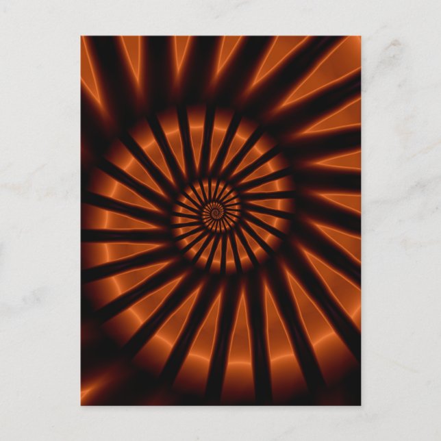 Carte Postale Déroulement psychédélique fin Fractal (Devant)