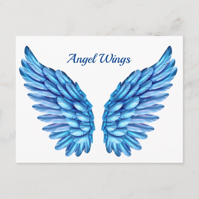 Carte postale des ailes d'ange (Devant)