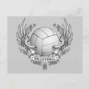 Carte postale des ailes de volley-ball