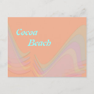 Carte postale des ailes pastel de Cocoa Beach Flor