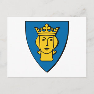 Carte postale des armoiries de Stockholm