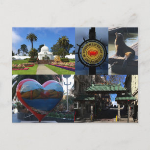 Carte postale des attractions de San Francisco #1