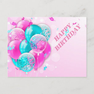 Carte Postale Des ballons de fête colorés