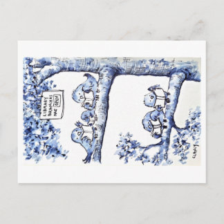 Carte postale des branches de la bibliothèque