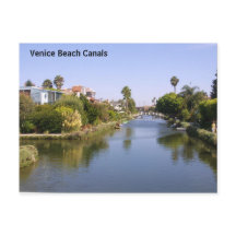 Carte postale des canaux de Venise Beach