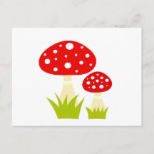 Carte postale des champignons