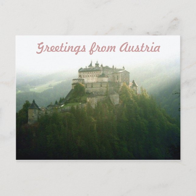 carte postale des châteaux australiens (Devant)