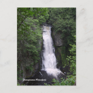 Carte postale des chutes d'eau de Pennsylvanie