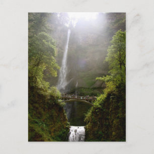 Carte postale des chutes Multnomah, Oregon, Cascad