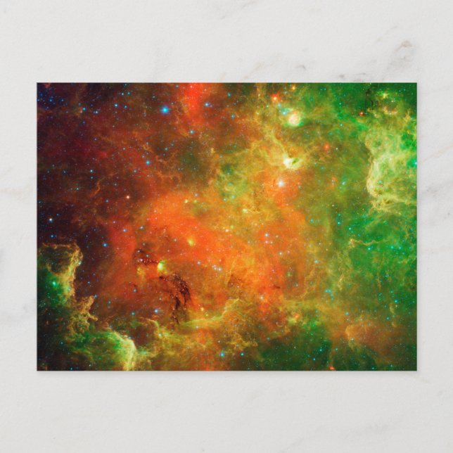 Carte Postale Des Clusters D'Étoiles Dans La Nebula Nord-América (Devant)