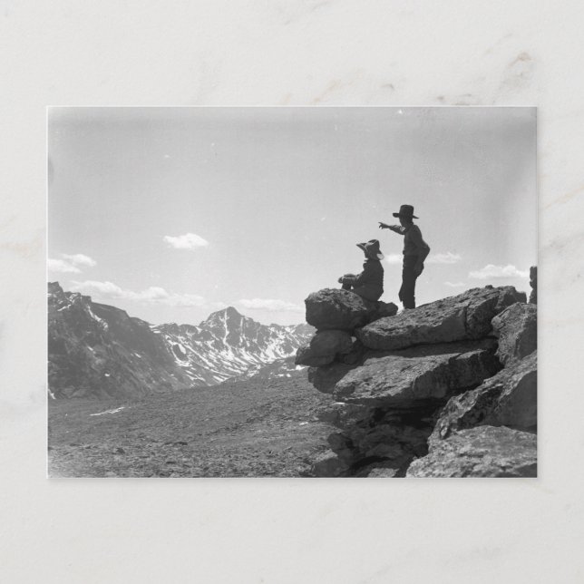 Carte Postale Des cowboys sur une crête (Devant)