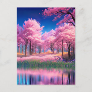Carte Postale Des décors roses captivants