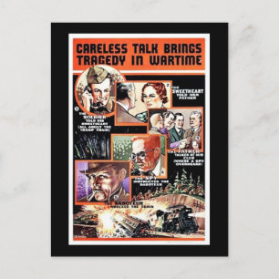 Carte Postale Des Discussions Insouciantes Apportent Tragédie En