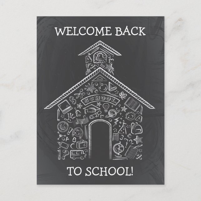 Carte postale des enseignants de l'école (Devant)