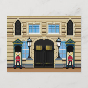 Carte postale des Gardes royales britanniques