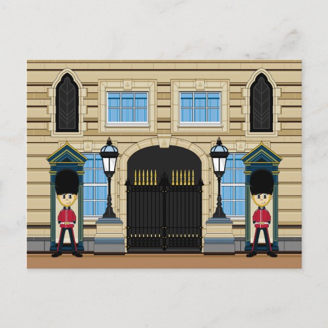 Carte postale des Gardes royales britanniques (Devant)