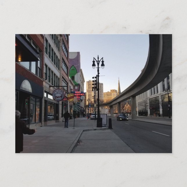 Carte postale des gens de Détroit (Devant)