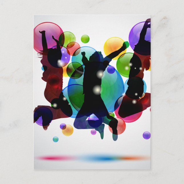 Carte Postale Des gens heureux (Devant)