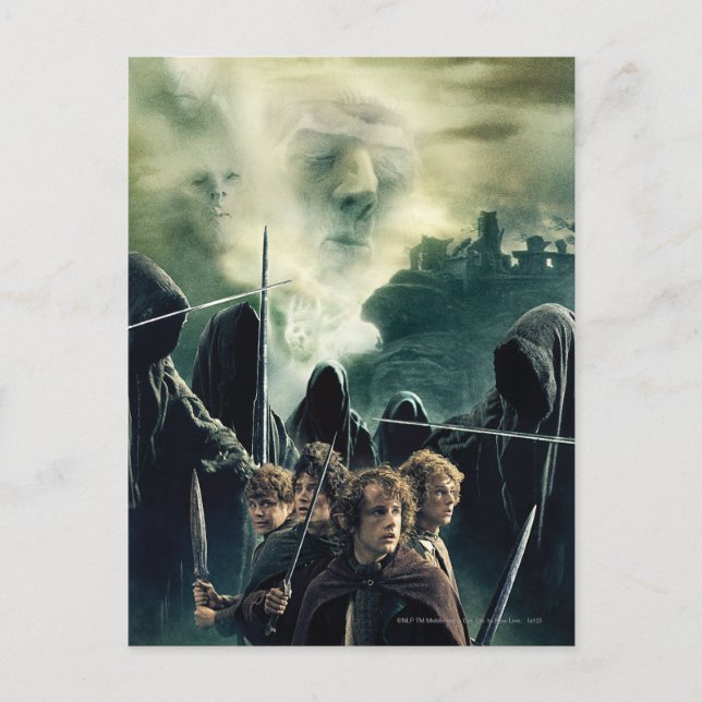 Carte Postale Des hobbits prêts à la bataille (Devant)