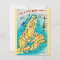 Carte postale des îles du Cap-Breton