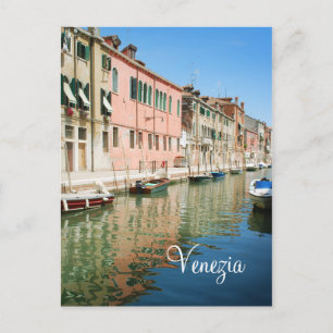 Carte postale des maisons de Venise