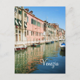 Carte postale des maisons de Venise