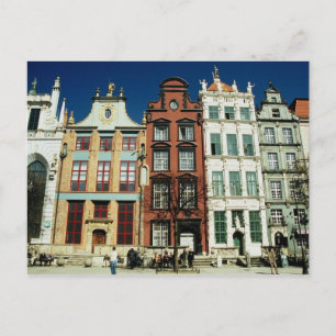Carte postale des maisons étroites
