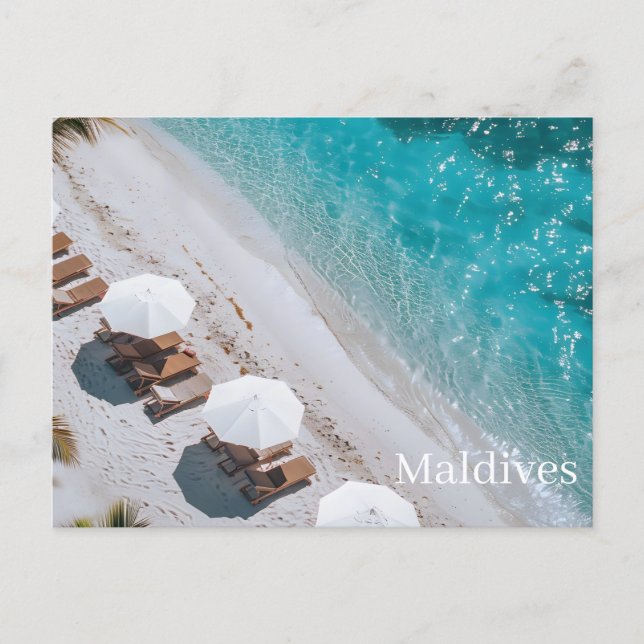 Carte postale des Maldives (Devant)