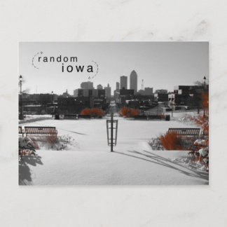 Carte Postale Des Moines Iowa Color Splash