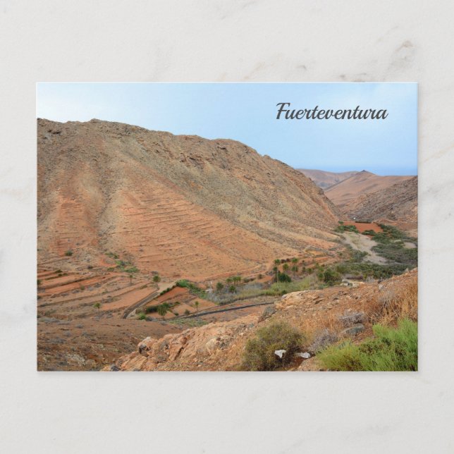 Carte postale des montagnes de Fuerteventura (Devant)