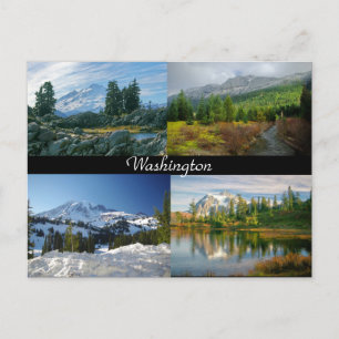 Carte postale des montagnes de Washington