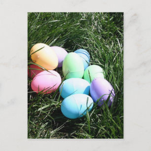 Carte postale des oeufs de Pâques
