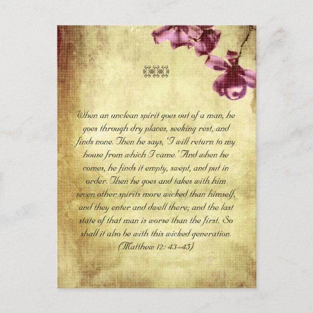 Carte postale des passages bibliques (Devant)