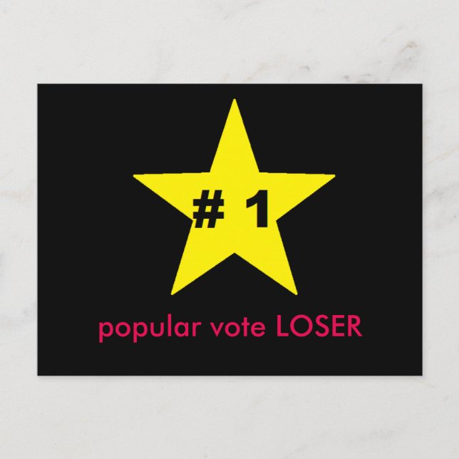carte postale des perdants du vote populaire de tr (Devant)