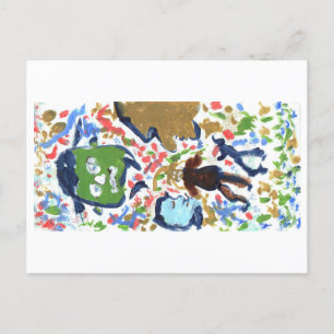 Carte postale des personnes bizarres