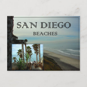 Carte postale des plages de San Diego