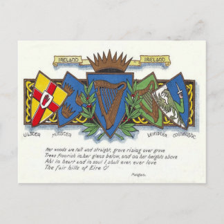Carte postale des provinces irlandaises