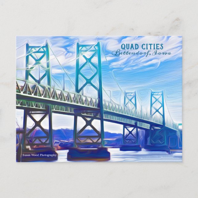 Carte postale des Quad Cities USA (Devant)