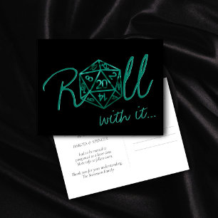 Carte Postale Dés RPG   Emerald Tabletop Gamer Changement de dat