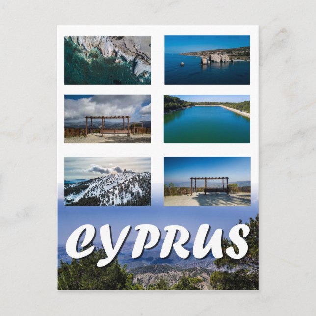 Carte postale des scènes de Chypre (Devant)