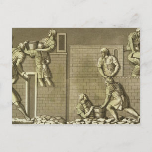 Carte Postale Des soldats romains construisent un fort, plaque 2